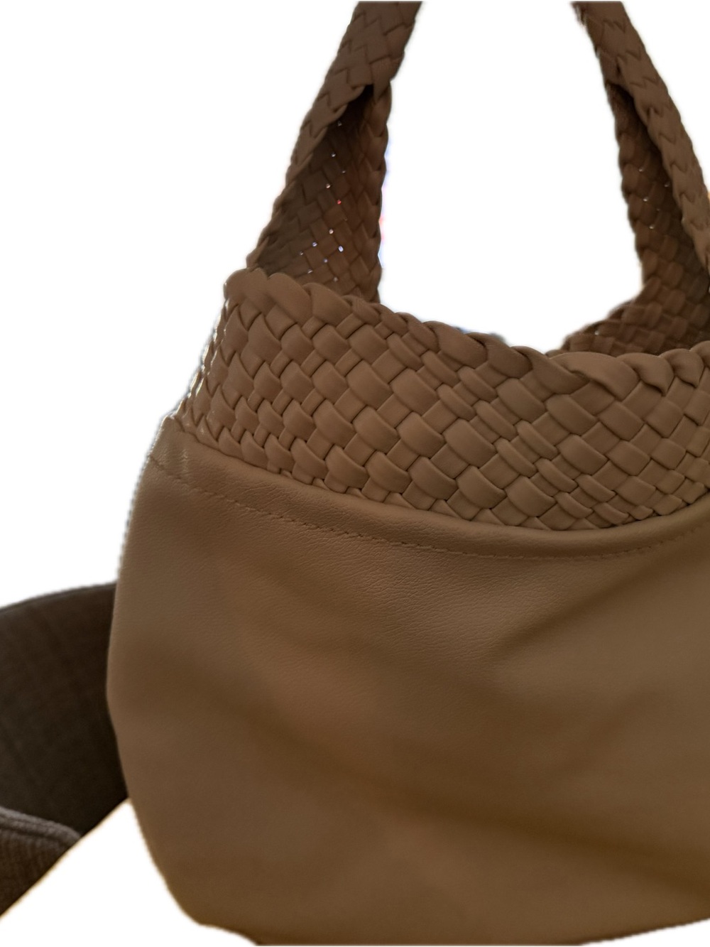 Moda Luxe Majestique Light Cream Braided-Top Hobo Bag - Picture 7 of 8